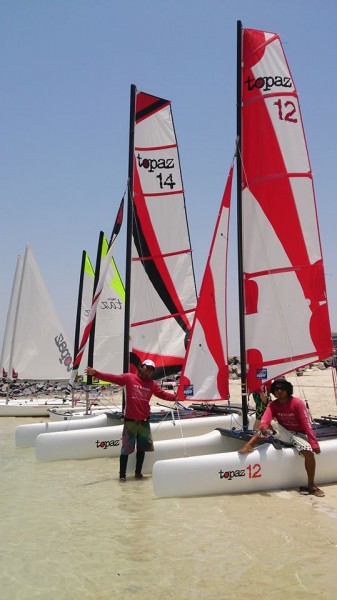 topaz 12 and 14 sailing in abu dhabi